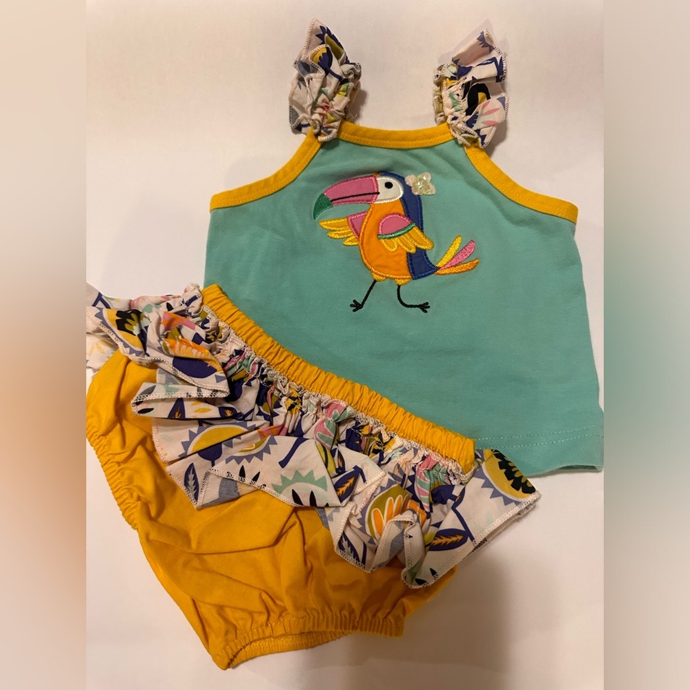 Ricrac & Ruffles Toucan Set